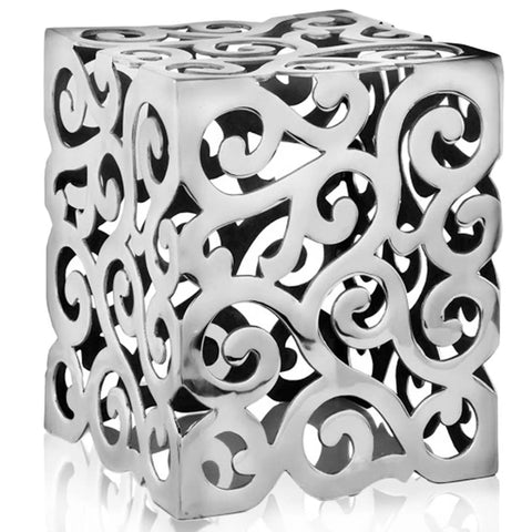 Paisley Square Stool