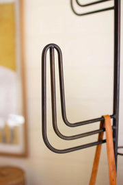 BLACK IRON CACTUS COAT TOWER - KD NOT FREIGHT