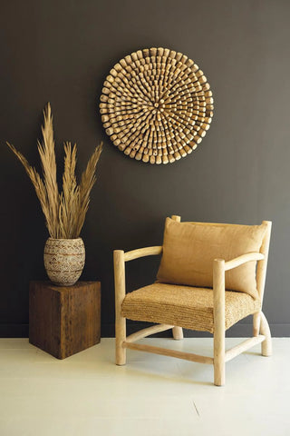 ROUND DRIFTWOOD WALL ART