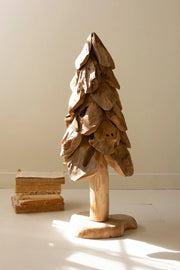 RUSTIC TEAK CHRISTMAS TREE - LARGE
