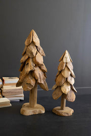 RUSTIC TEAK CHRISTMAS TREE - LARGE