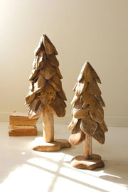 RUSTIC TEAK CHRISTMAS TREE - LARGE