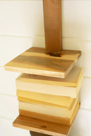 ACACIA WOOD SIX TIERED VERTICAL SHELF