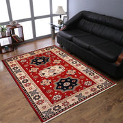 Rugsotic Carpets Hand Knotted Afghan Wool And Silk  Area Rug Oriental Kazak