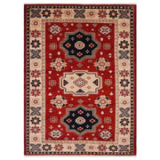 Rugsotic Carpets Hand Knotted Afghan Wool And Silk  Area Rug Oriental Kazak
