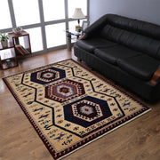 Rugsotic Carpets Hand Knotted Afghan Wool And Silk  Area Rug Oriental Kazak