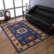 Rugsotic Carpets Hand Knotted Afghan Wool And Silk  Area Rug Oriental Kazak