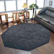 Rugsotic Carpets Hand Knotted Loom Wool Octagon Area Rug Solid