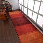 Rugsotic Carpets Hand Knotted Loom Wool Runner Area Rug Contemporary