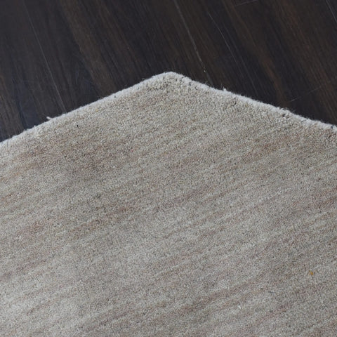 Rugsotic Carpets Hand Knotted Loom Wool Octagon Area Rug Solid