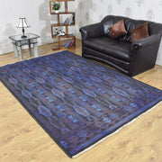 Rugsotic Carpets Hand Knotted Sumak Wool Area Rug Contemporary