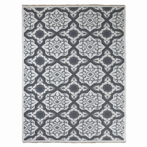 Rugsotic Carpets Hand Knotted Sumak Wool Area Rug Contemporary
