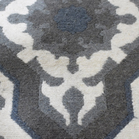 Rugsotic Carpets Hand Knotted Sumak Wool Area Rug Contemporary
