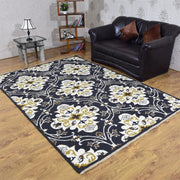 Rugsotic Carpets Hand Knotted Sumak Wool Area Rug Floral