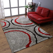 Rugsotic Carpets Hand Tufted Shag Polyester Area Rug Contemporary