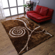 Rugsotic Carpets Hand Tufted Shag Polyester Area Rug Contemporary