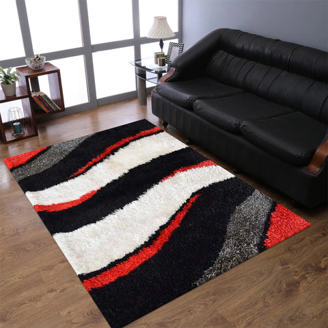Rugsotic Carpets Hand Tufted Shag Polyester Area Rug Contemporary
