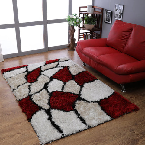 Rugsotic Carpets Hand Tufted Shag Polyester Area Rug Contemporary