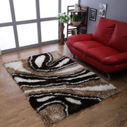 Rugsotic Carpets Hand Tufted Shag Polyester Area Rug Abstract