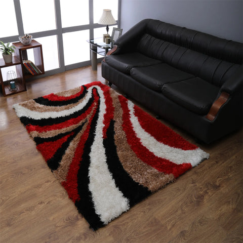 Rugsotic Carpets Hand Tufted Shag Polyester Area Rug Contemporary