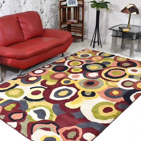 Rugsotic Carpets Hand Tufted Wool Area Rug Contemporary