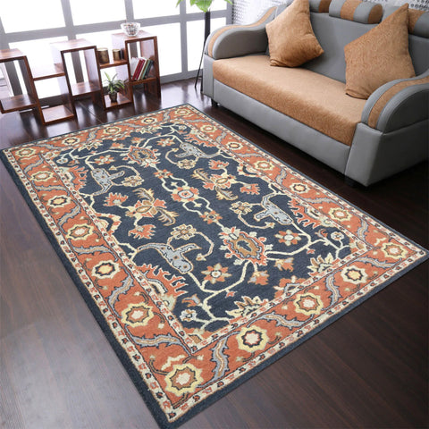 Rugsotic Carpets Hand Tufted Wool Area Rug Oriental