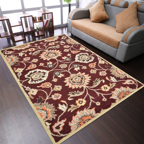 Rugsotic Carpets Hand Tufted Wool Area Rug Oriental