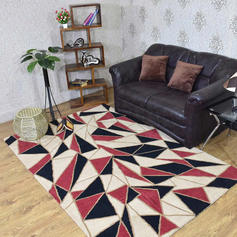 Rugsotic Carpets Hand Tufted Wool Area Rug Contemporary