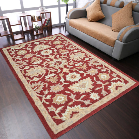 Rugsotic Carpets Hand Tufted Wool Area Rug Contemporary