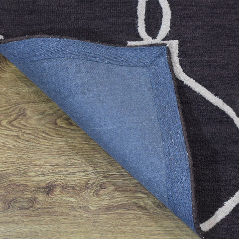 Rugsotic Carpets Hand Tufted Wool Square Area Rug Geometric