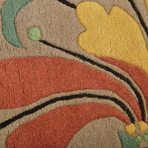 Rugsotic Carpets Hand Tufted Wool Wool Area Rug Floral