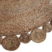 Rugsotic Carpets Hand Woven Jute Round Eco-friendly Area Rug Oriental