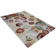 Rugsotic Carpets Machine Woven Heatset Polypropylene Area Rug Floral
