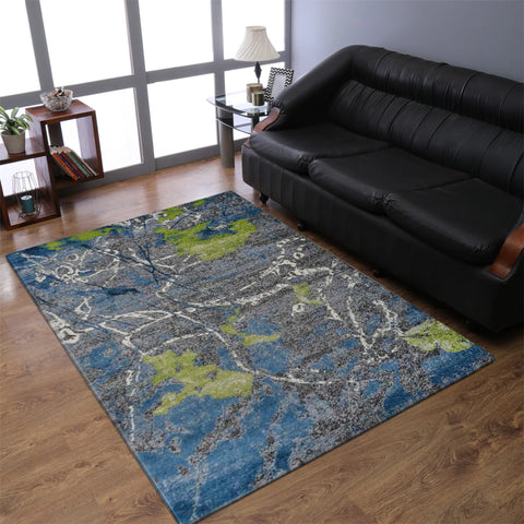 Rugsotic Carpets Machine Woven Heatset Polypropylene Area Rug Floral