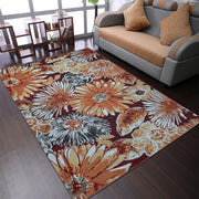 Rugsotic Carpets Machine Woven Heatset Polypropylene Area Rug Floral