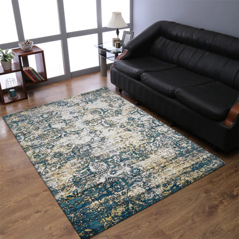 Rugsotic Carpets Machine Woven Heatset Polypropylene Area Rug Abstract
