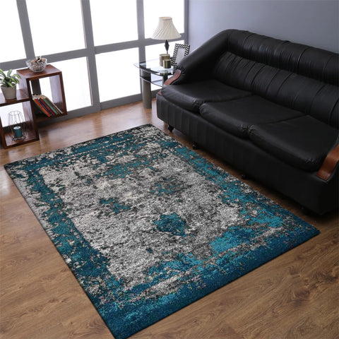 Rugsotic Carpets Machine Woven Heatset Polypropylene Area Rug Abstract