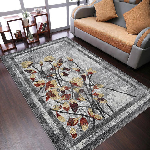 Rugsotic Carpets Machine Woven Heatset Polypropylene Area Rug Floral