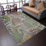Rugsotic Carpets Machine Woven Heatset Polypropylene Area Rug Floral