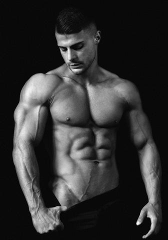 Erotica Model Pose Glass Wall Art