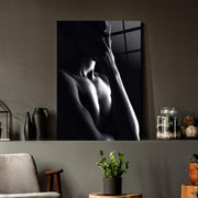 Erotica Upper Chest Glass Wall Art