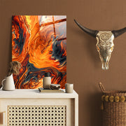 Sun Marble Glass Wall Art