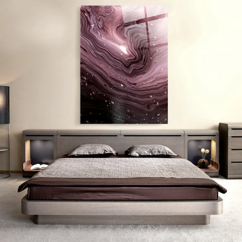 Universe Marble Glass Wall Art