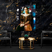 Victorian Graphiti Glass Wall Art