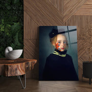 Victorian Teenage Girl Glass Wall Art