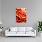 Volcano Marble Glass Wall Art