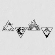 2 Nature Metal Wall Art