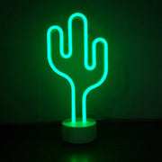 Cactus LED Neon Desk Lamp