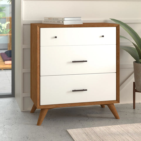 Flynn 3 Drawer Two Tone Small Chest
