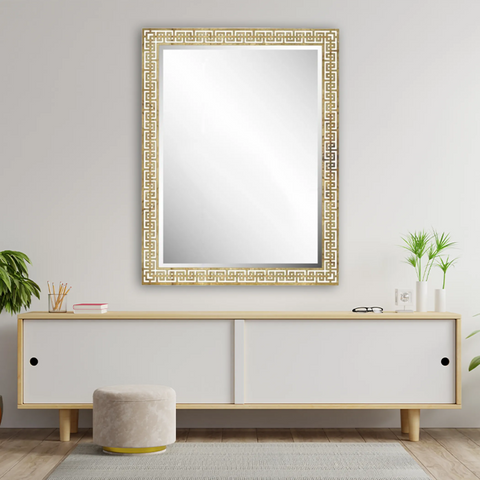 Celia Cutwork Silver & Gold Large Wall Mirror